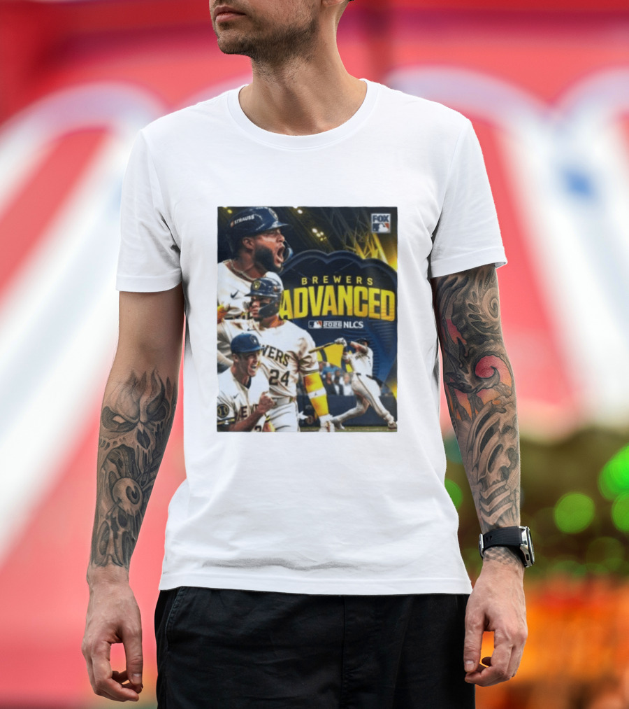 Brewers Advanced 2026 NLCS MLB Fox T-Shirt