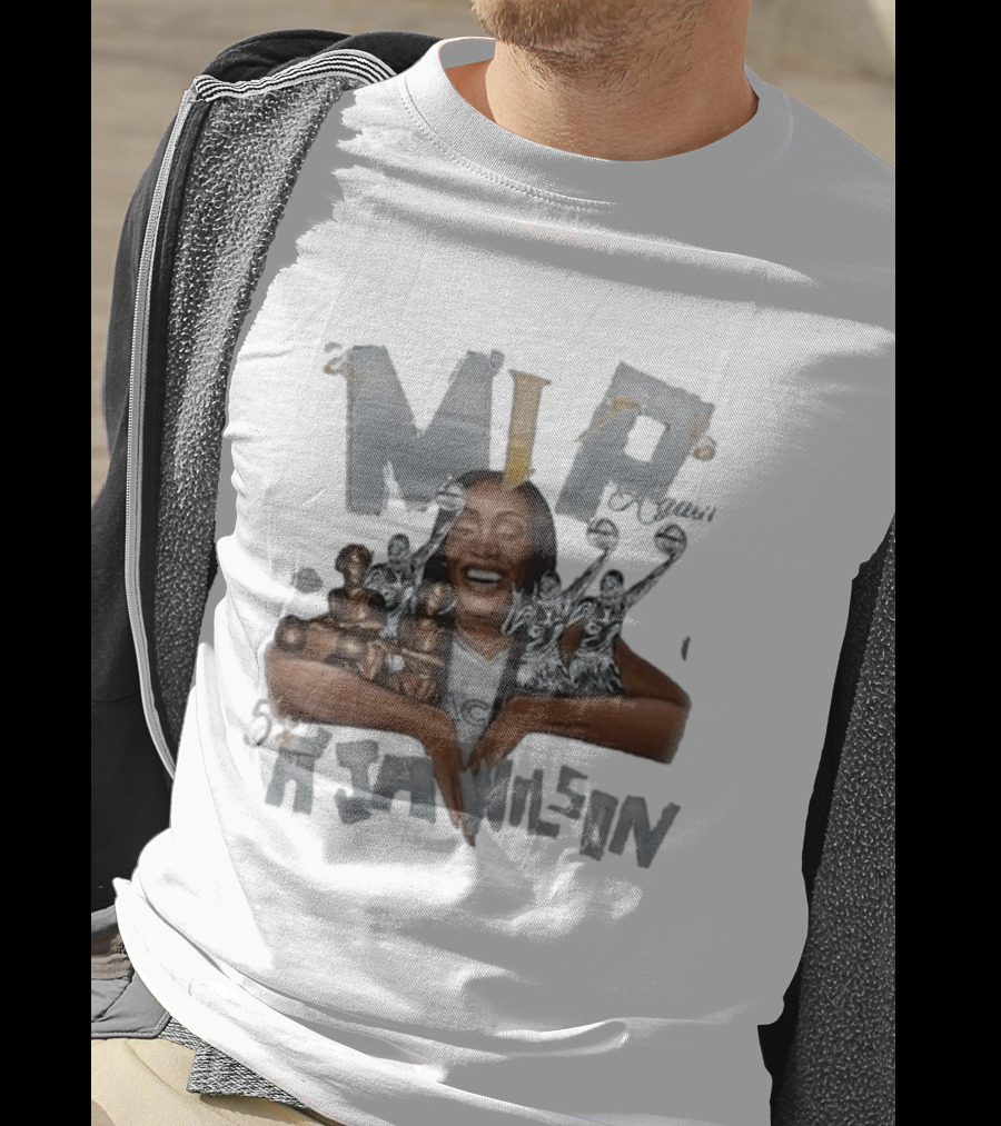 MVP A'ja Wilson Las Vegas Aces 2026 WNBA Champions Celebration T-Shirt