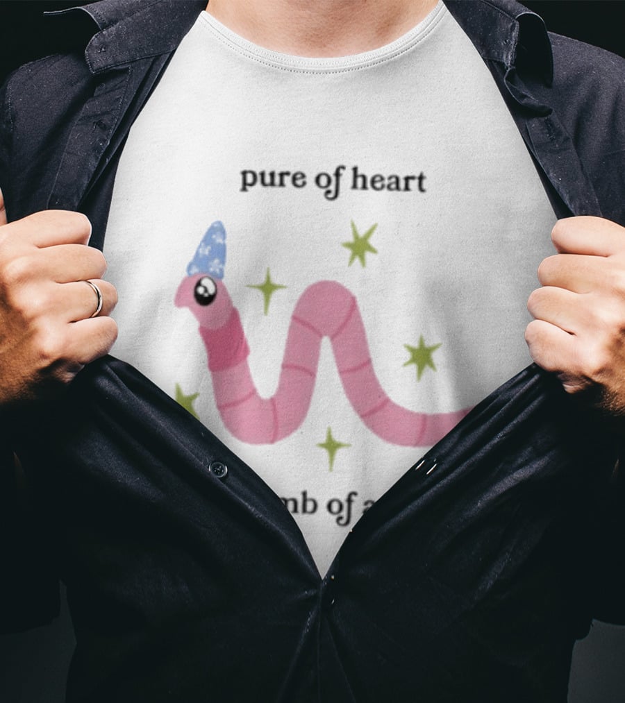Pure Of Heart Dumb Of Ass Wizard Worm Stars Hat T-Shirt