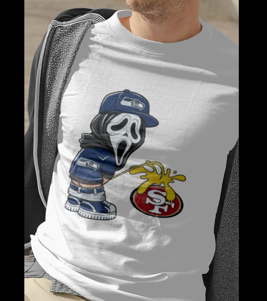 Seattle Seahawks Ghostface Fan Rivalry With San Francisco 49ers T-Shirt