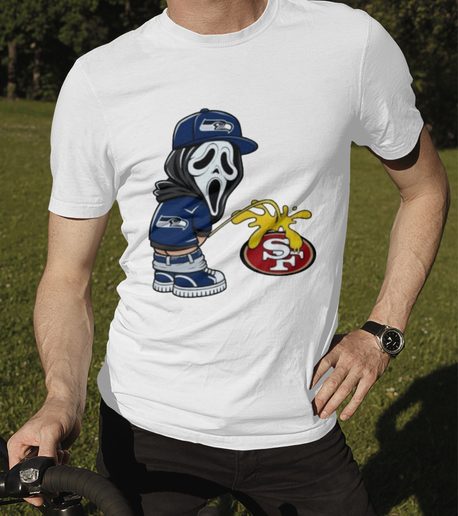 Seattle Seahawks Ghostface Fan Rivalry With San Francisco 49ers T-Shirt