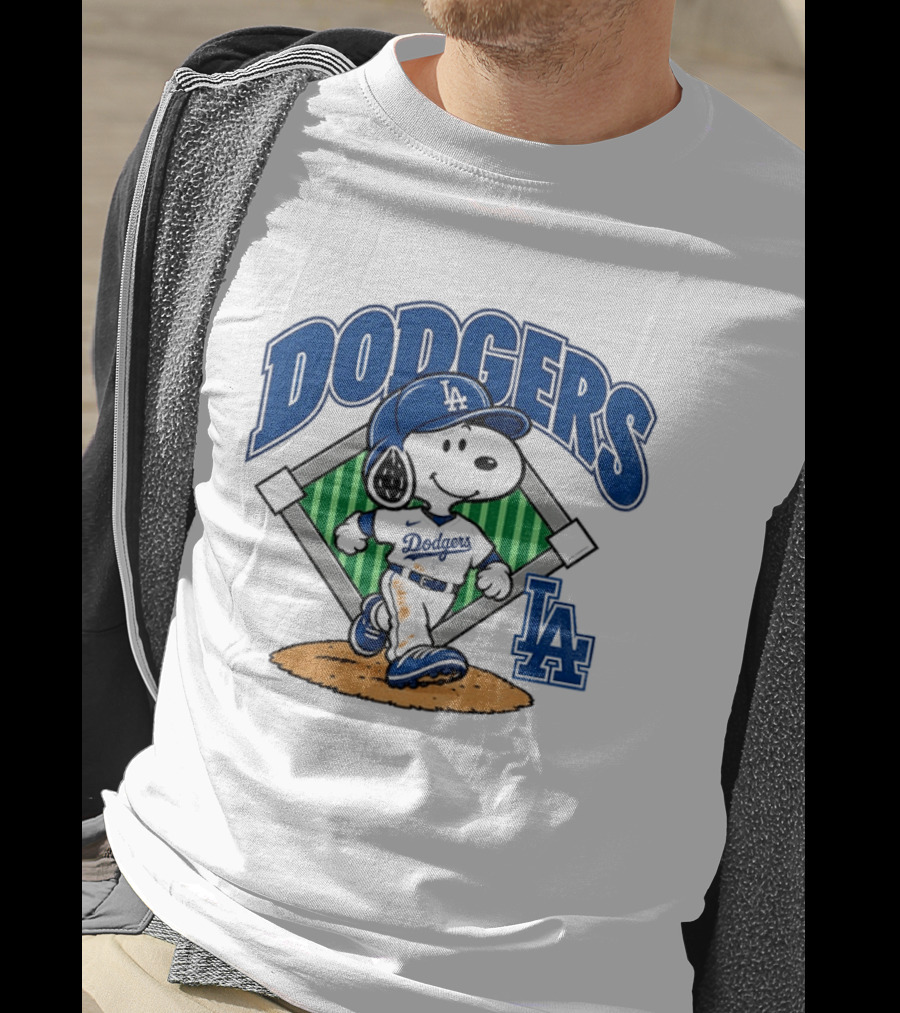 Snoopy Baseball Los Angeles Dodgers MLB Take October T-Shirt