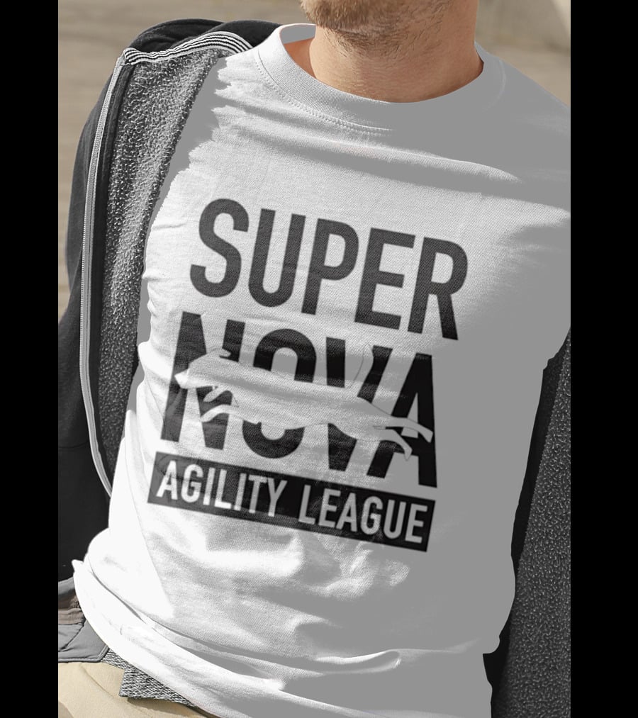 Super Nova Agility League Dog Sports Jumping Dog T-Shirt