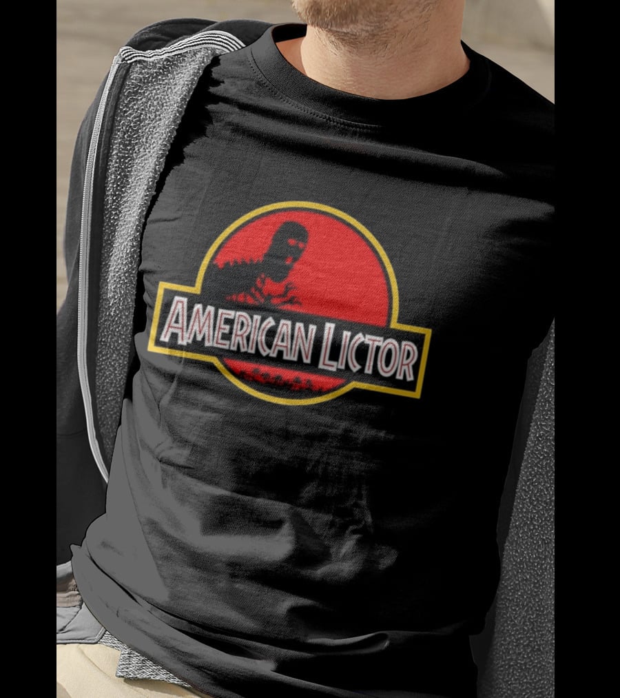 American Lictor Dinosaur Movie Jurassic T-Shirt