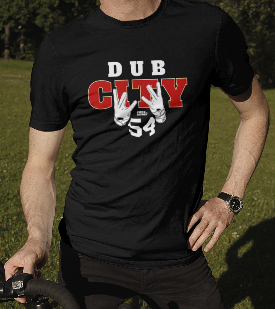 Fred Warner 54 San Francisco 49ers Dub City Hand Signs T-Shirt