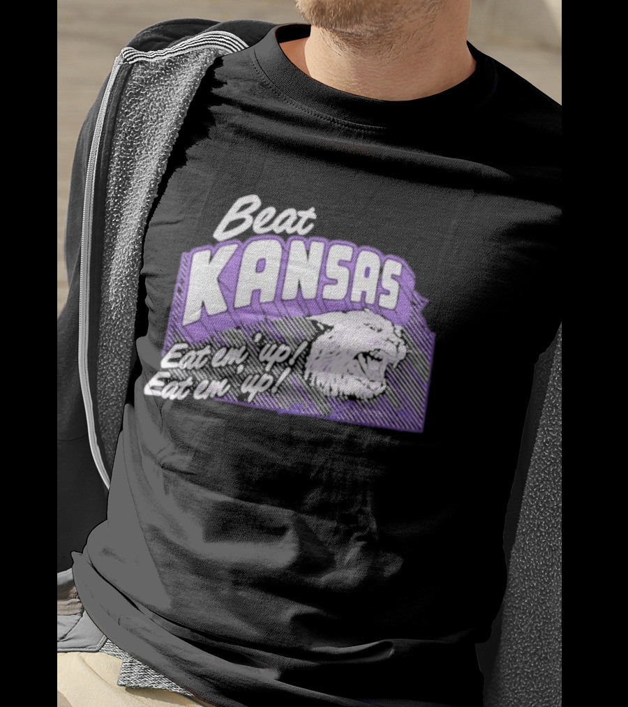 Beat Kansas Eat Em Up Eat Em Up Football Rivalry T-Shirt