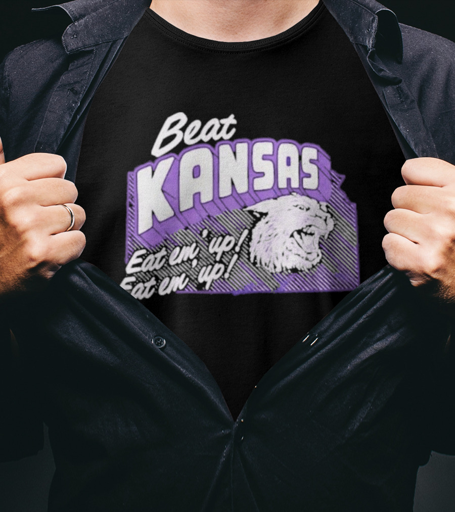 Beat Kansas Eat Em Up Eat Em Up Football Rivalry T-Shirt