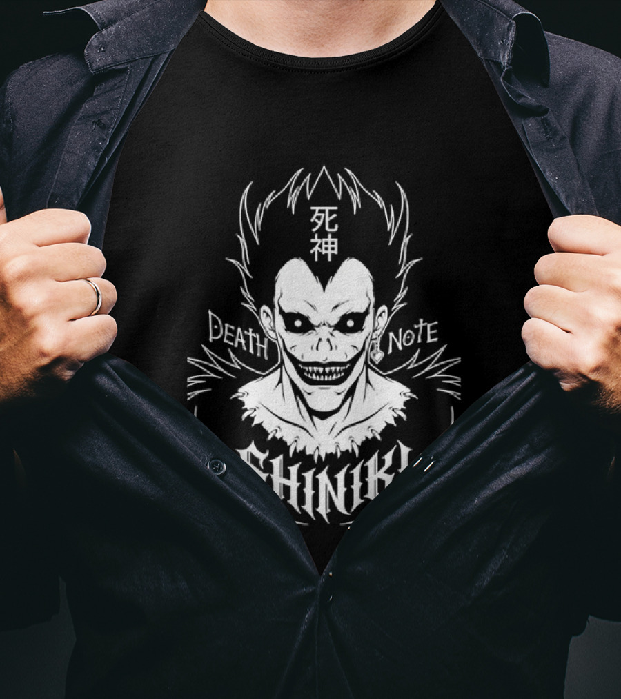 Ryuk Death Note Shinigami Anime Manga Kanji T-Shirt