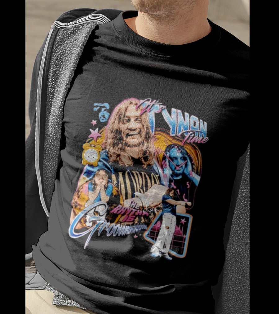 Tynan Time The Rhythm Is Groovinin And Star Retro Vibes T-Shirt