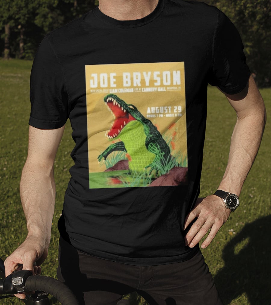 Joe Bryson With Special Guest Liam Coleman Live At Cannery Hall Nashville August 29 Crocodile T-Shirt