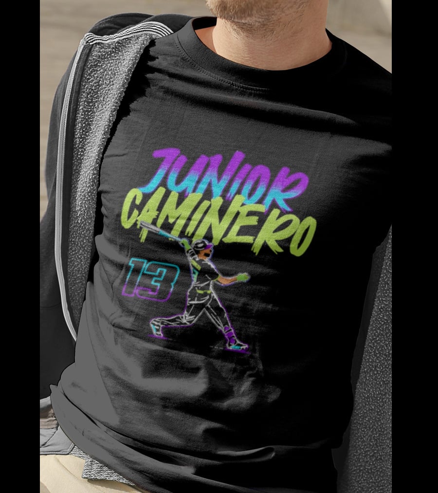 Junior Caminero 13 Tampa Bay Rays Baseball Player Dynamic T-Shirt