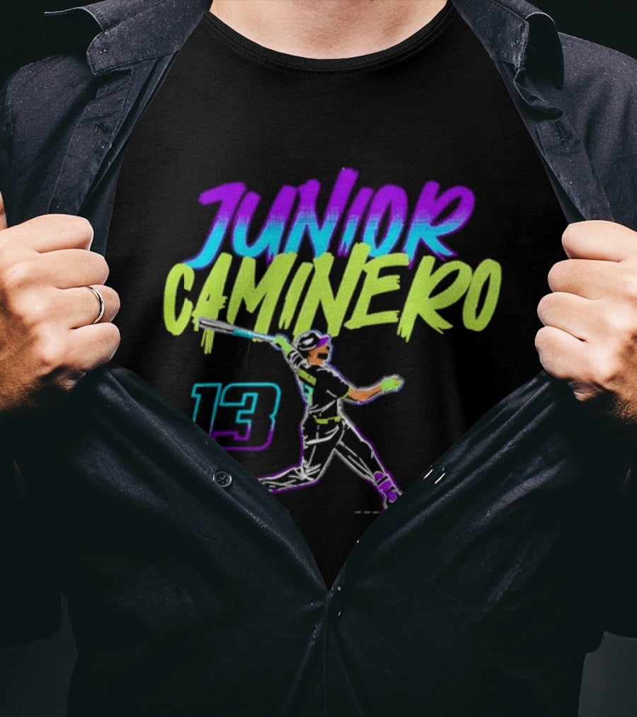 Junior Caminero 13 Tampa Bay Rays Baseball Player Dynamic T-Shirt