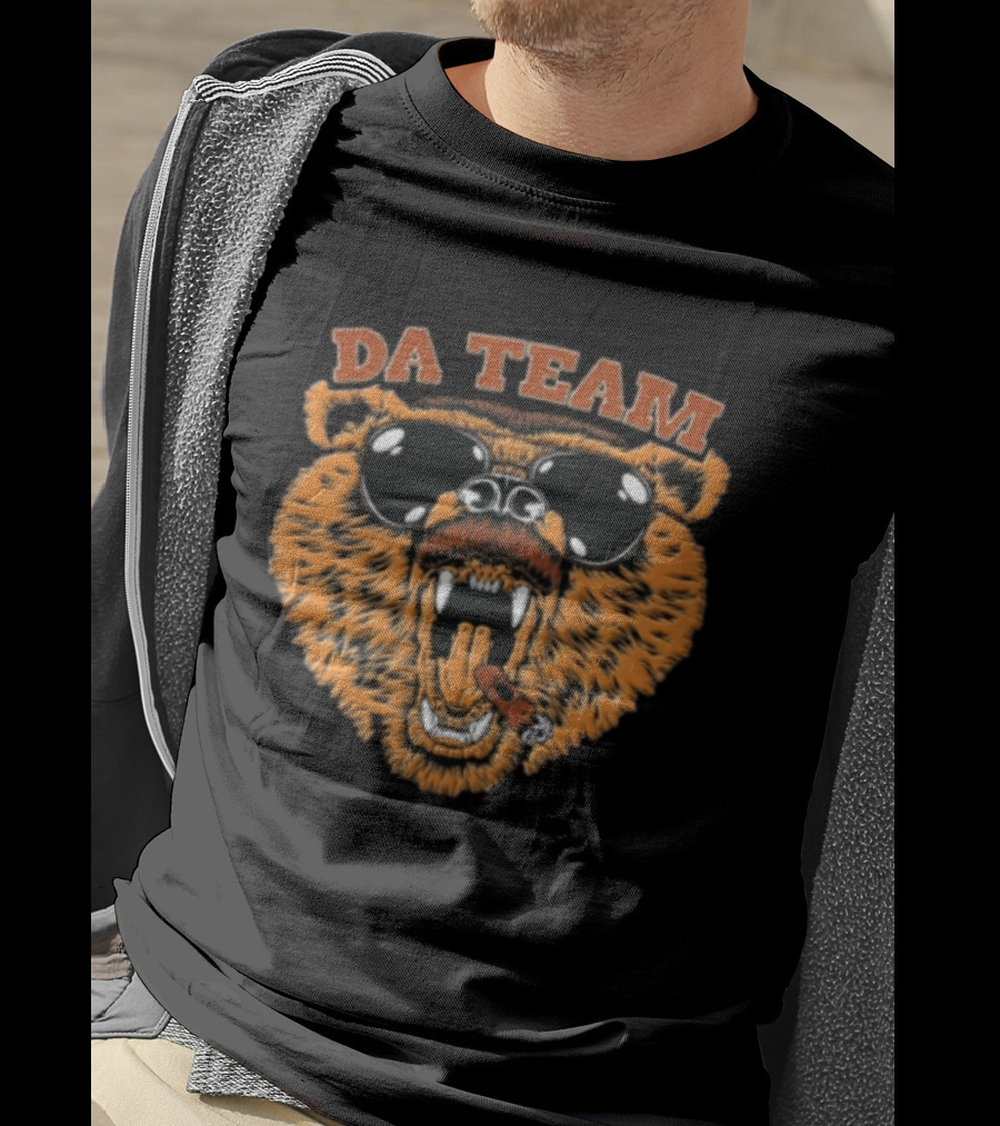 DA Team Bear Sunglasses Mustache Cigar T-Shirt
