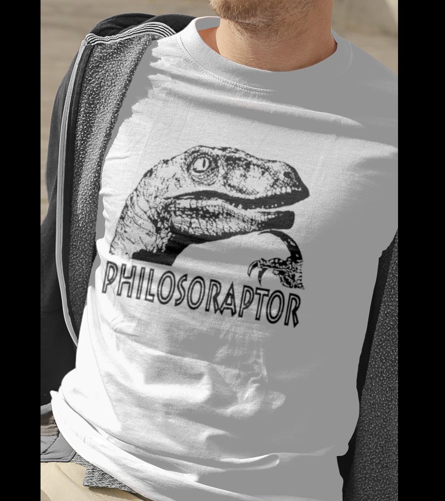 Philosoraptor Dinosaur Philosophy Meme T-Shirt