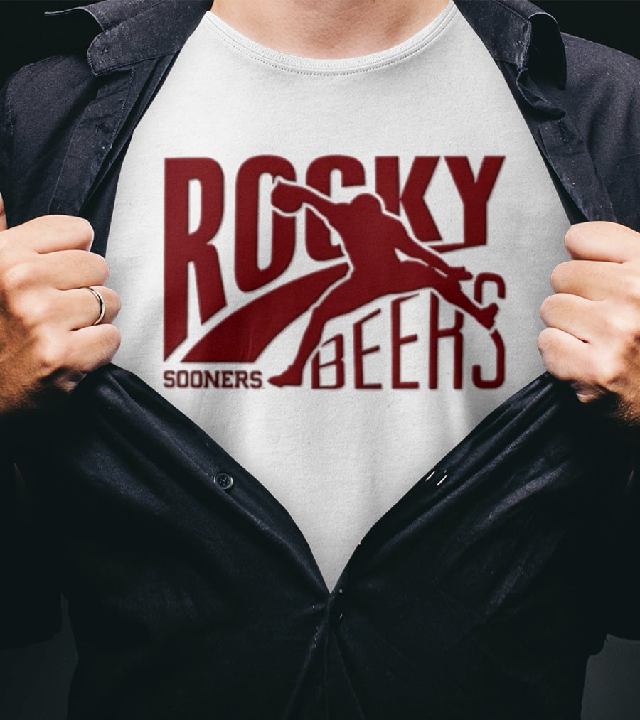 Rocky Beers Sooners Football Oklahoma Fan T-Shirt