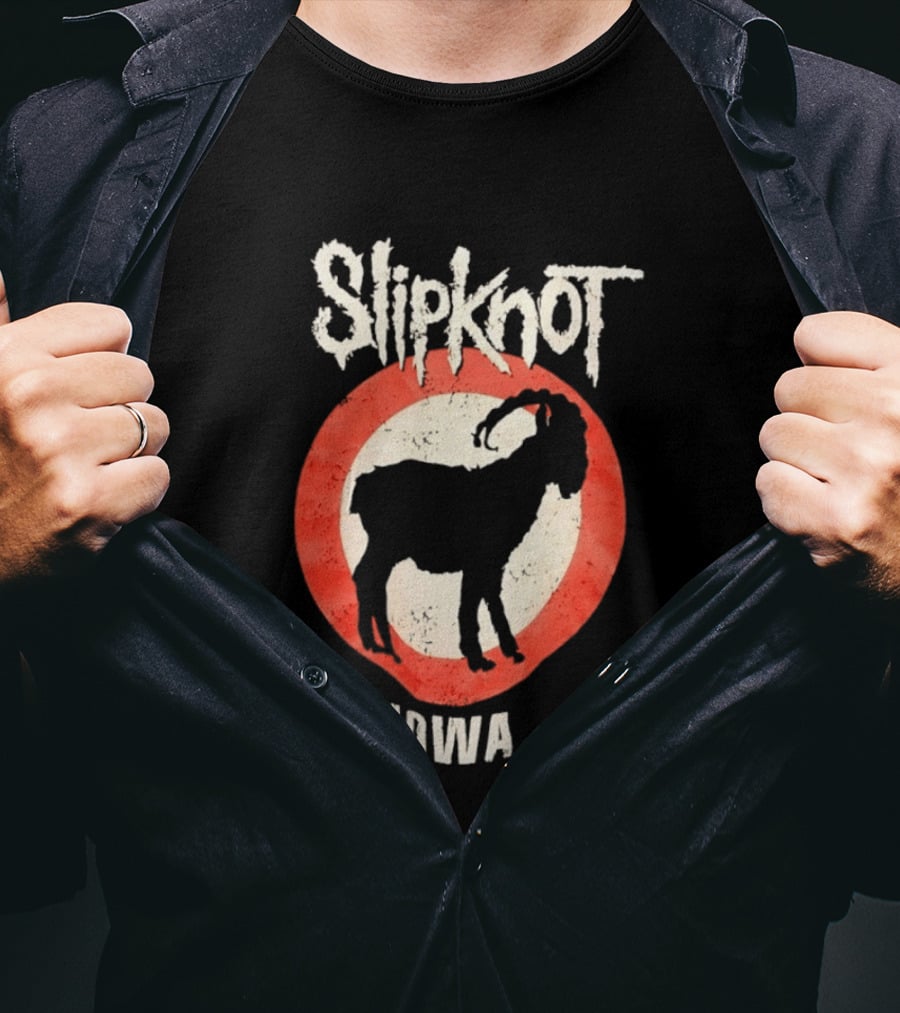 Slipknot Iowa Distressed Goat Heavy Metal T-Shirt