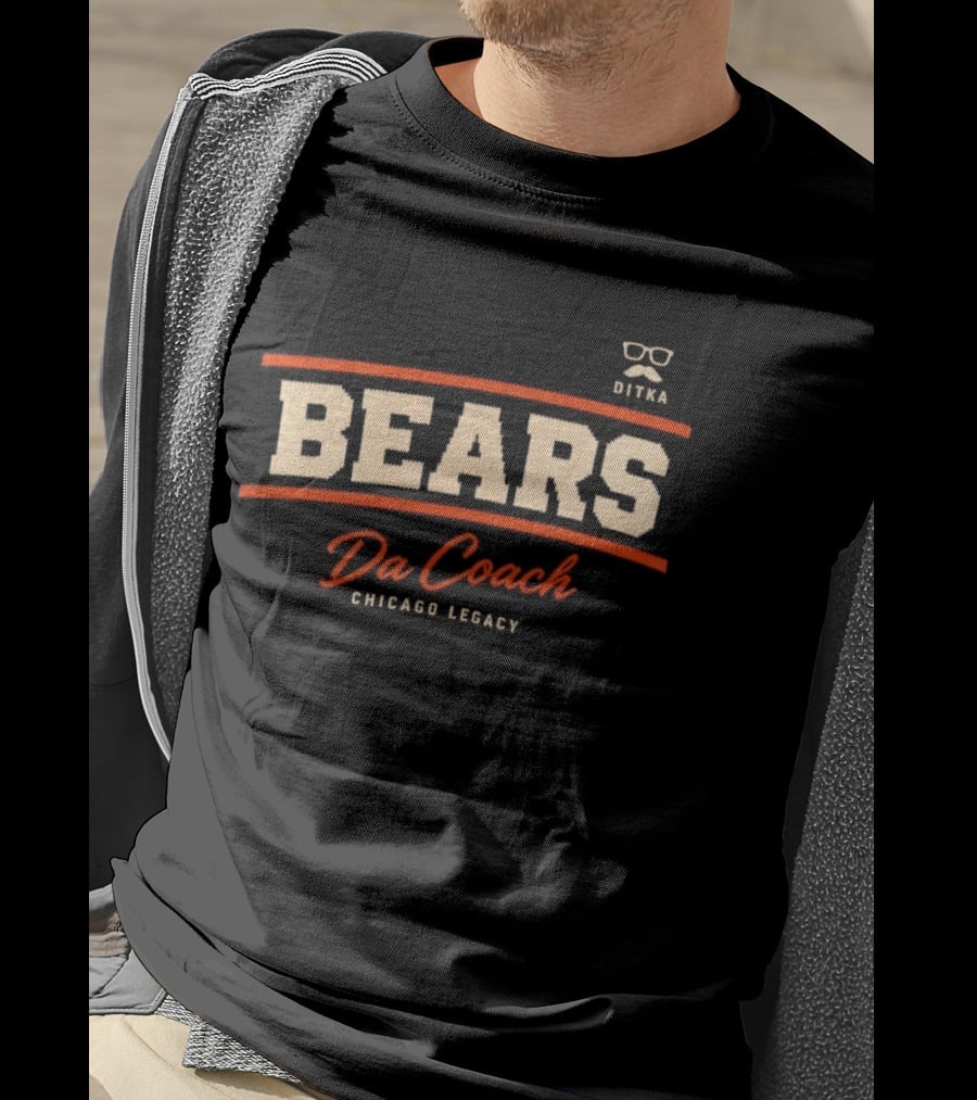 BEARS Da Coach Chicago Legacy Ditka T-Shirt