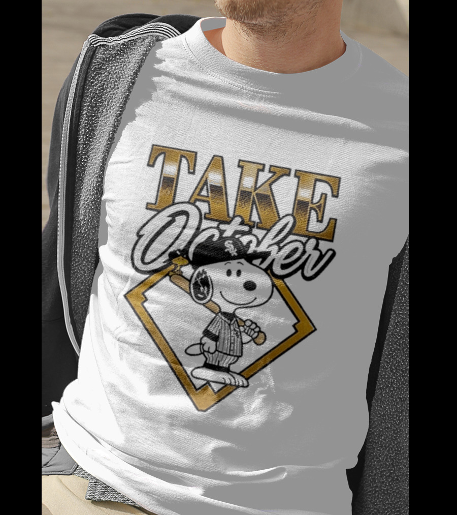 Snoopy Chicago White Sox Take October MLB Baseball T-Shirt