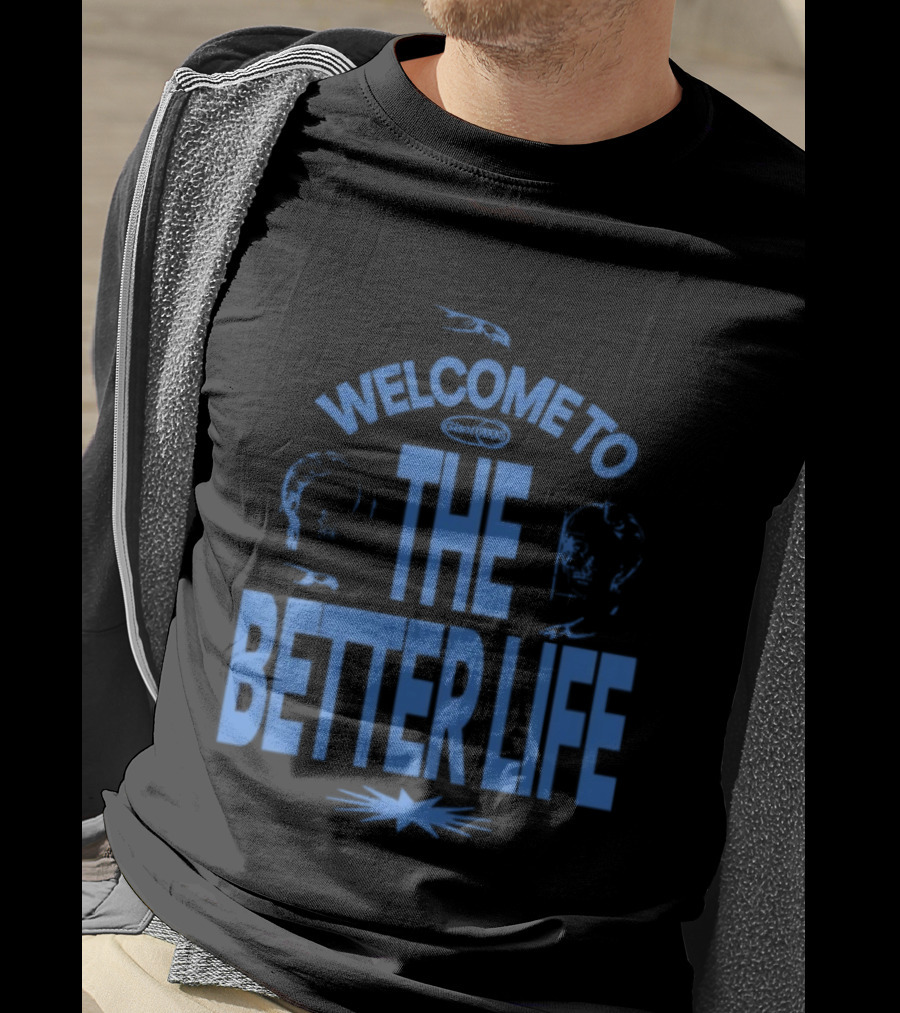 Welcome To The Better Life By Giant Rooks Iconic Blue T-Shirt