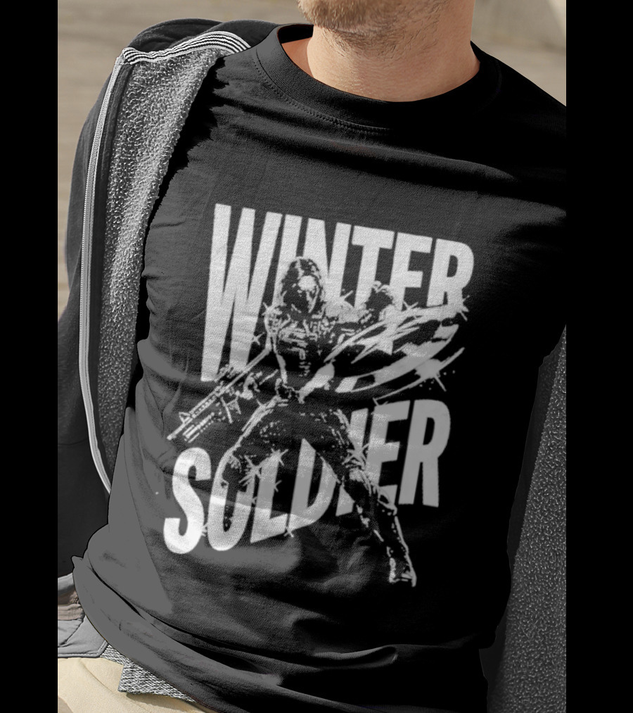 Winter Soldier Bucky Barnes Iconic Superhero T-Shirt