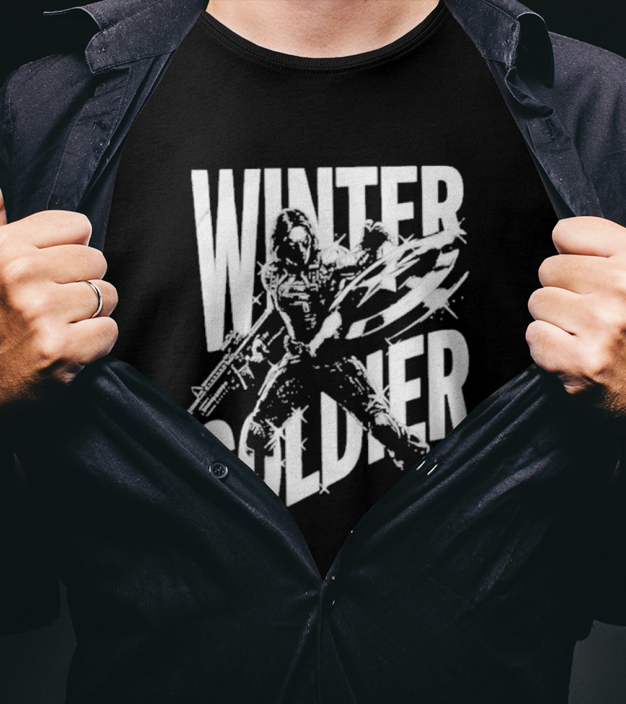 Winter Soldier Bucky Barnes Iconic Superhero T-Shirt