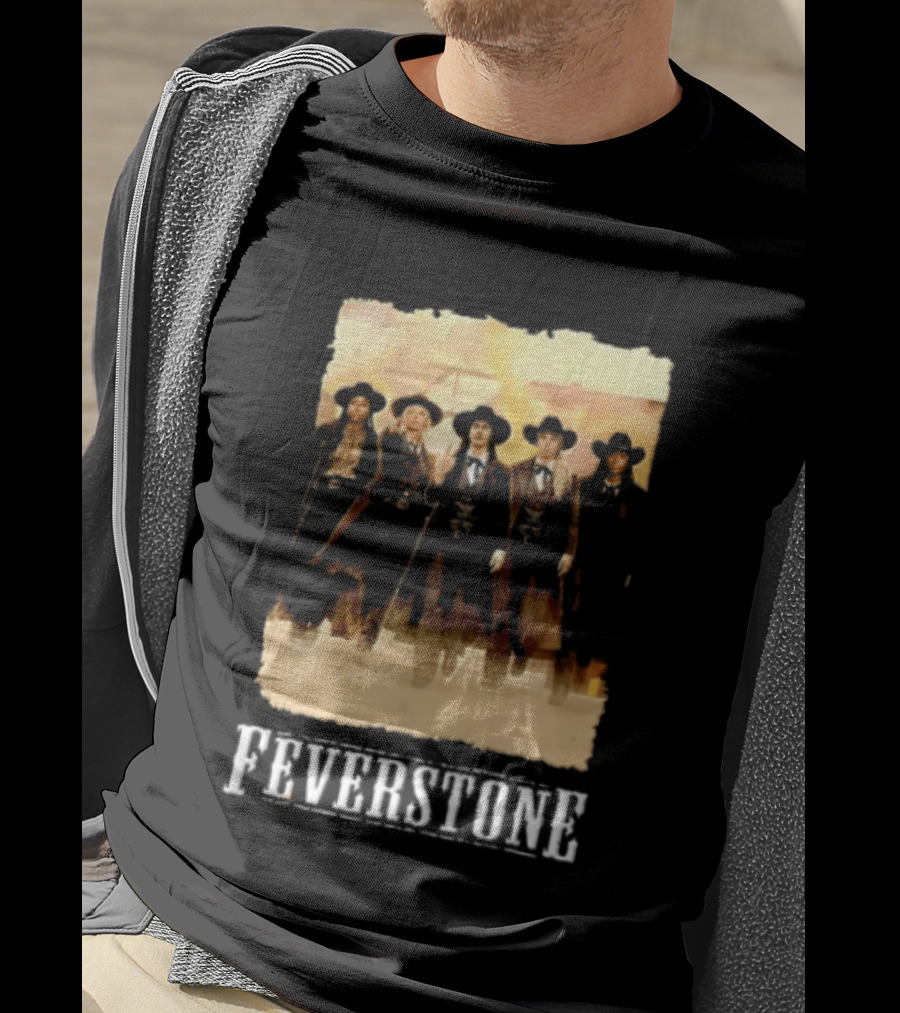 Feverstone Five Women Cowboy Outfits Walking T-Shirt