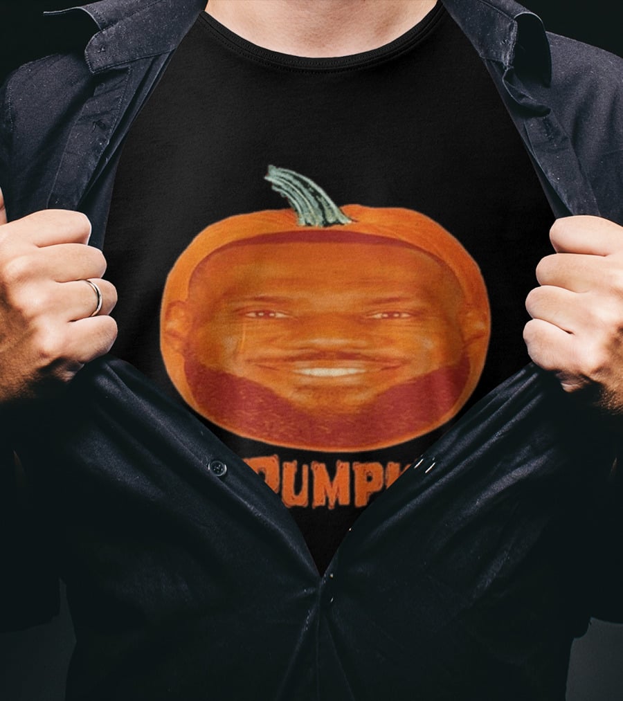 Lebron James Lepumpkin Pumpkin Happy Fall Halloween Basketball T-Shirt