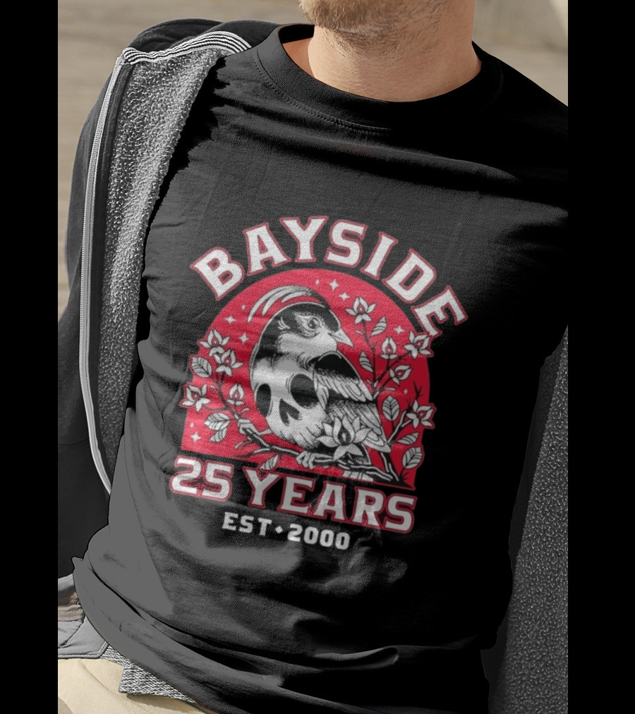 Bayside 25 Years Est 2000 Bird Alternative Rock Anniversary T-Shirt
