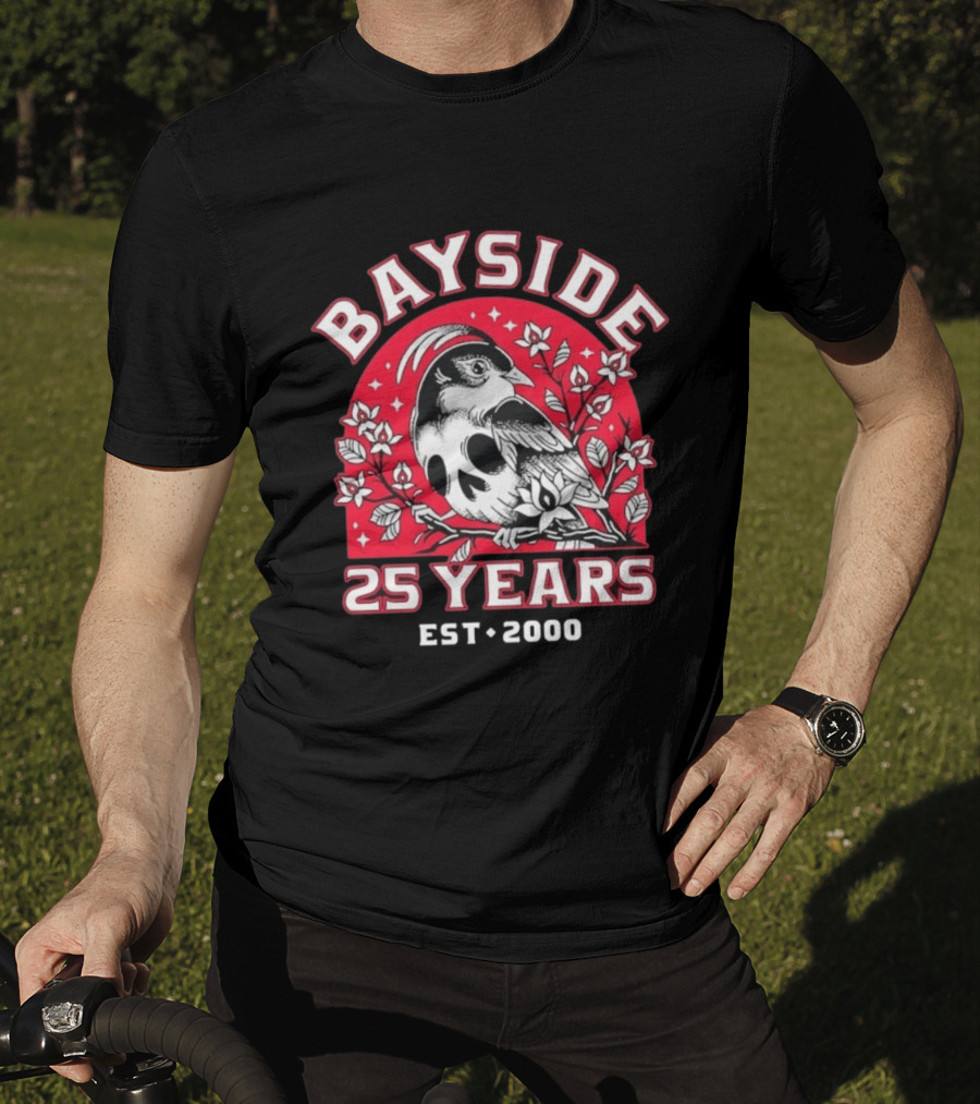 Bayside 25 Years Est 2000 Bird Alternative Rock Anniversary T-Shirt