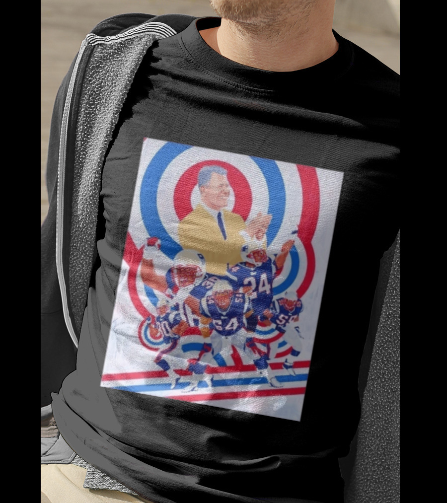 Patriots Celebration Collage With Bill Belichick And Legendary Players T-Shirt