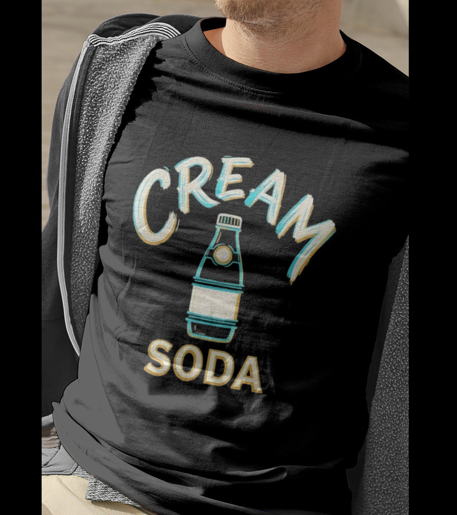 Cream Soda Bottle Drink Beverage T-Shirt