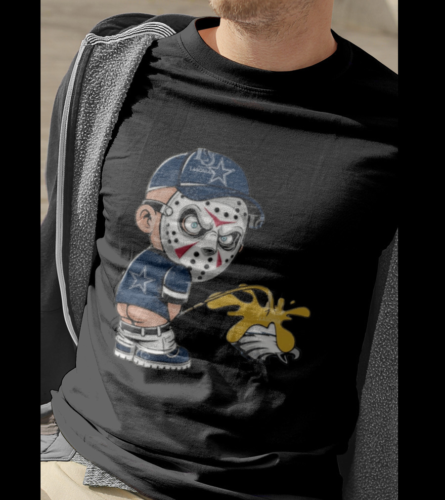 Dallas Cowboys Jason Voorhees Pissing On Philadelphia Eagles T-Shirt