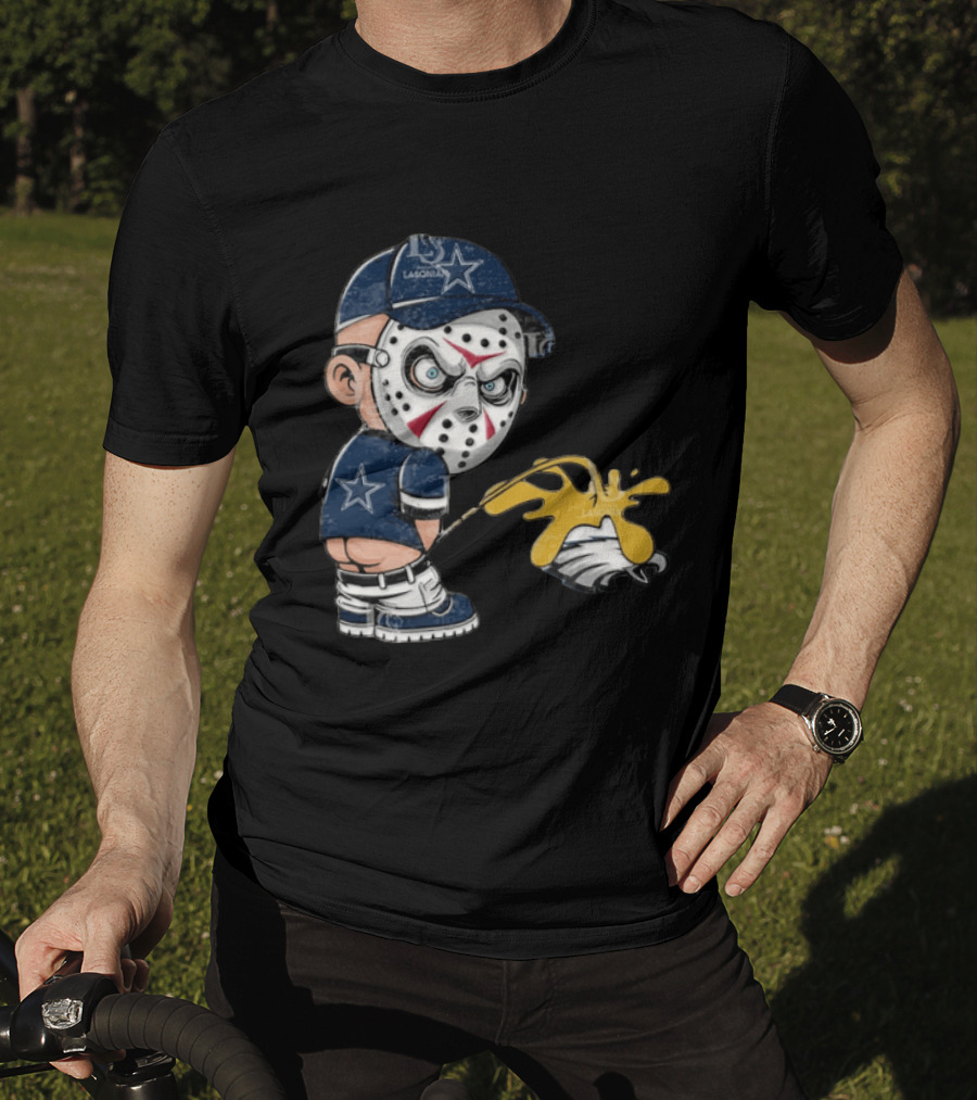 Dallas Cowboys Jason Voorhees Pissing On Philadelphia Eagles T-Shirt