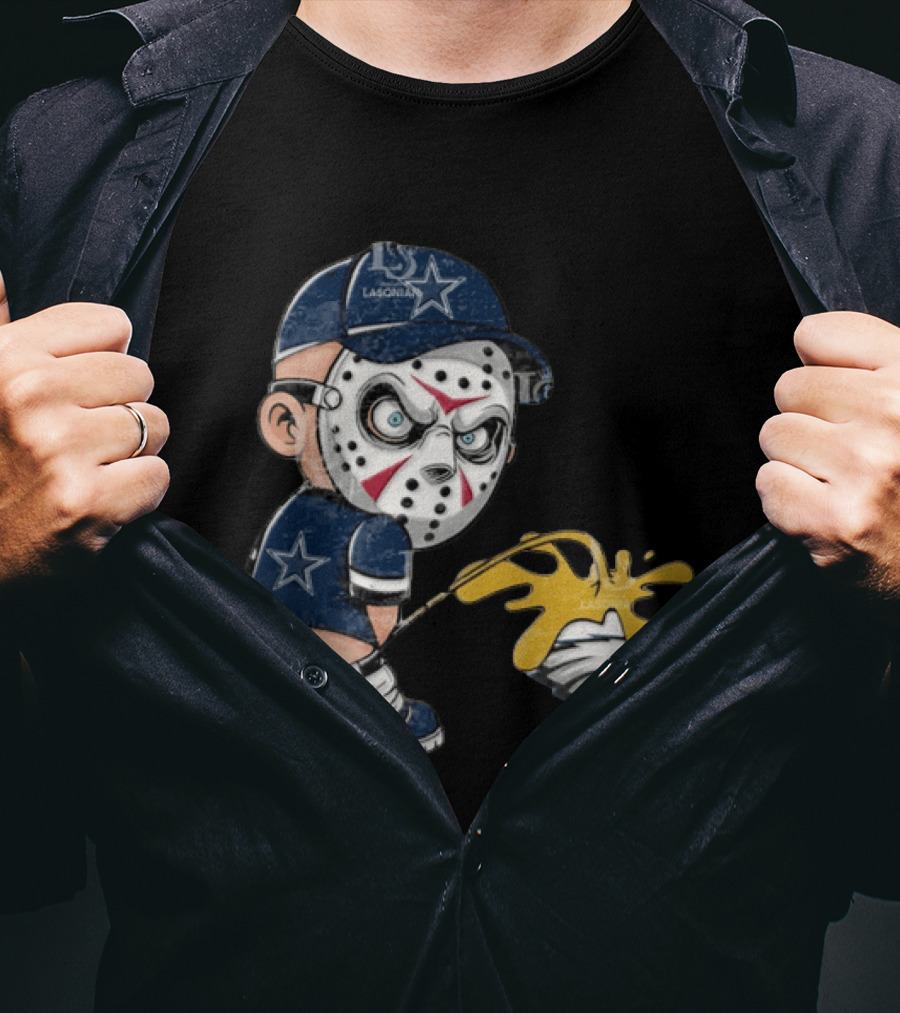 Dallas Cowboys Jason Voorhees Pissing On Philadelphia Eagles T-Shirt