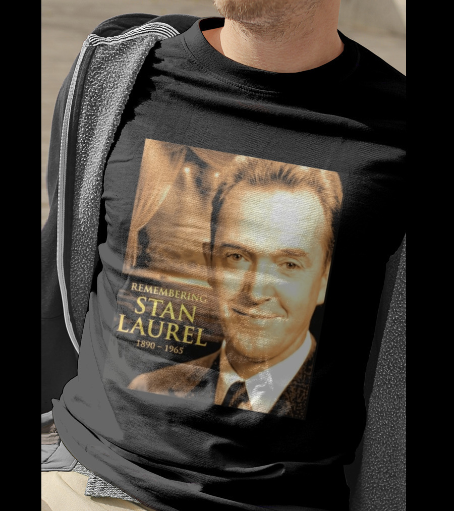 Remembering Stan Laurel 1890 1965 Vintage Theater T-Shirt
