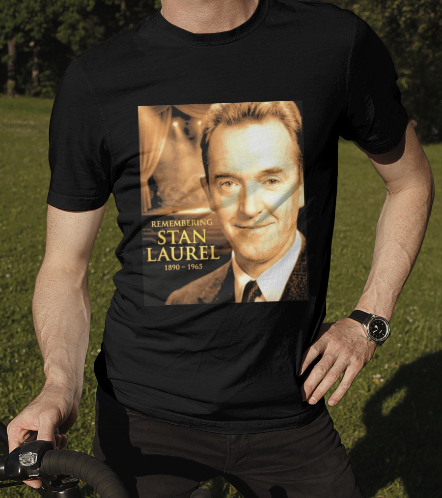 Remembering Stan Laurel 1890 1965 Vintage Theater T-Shirt