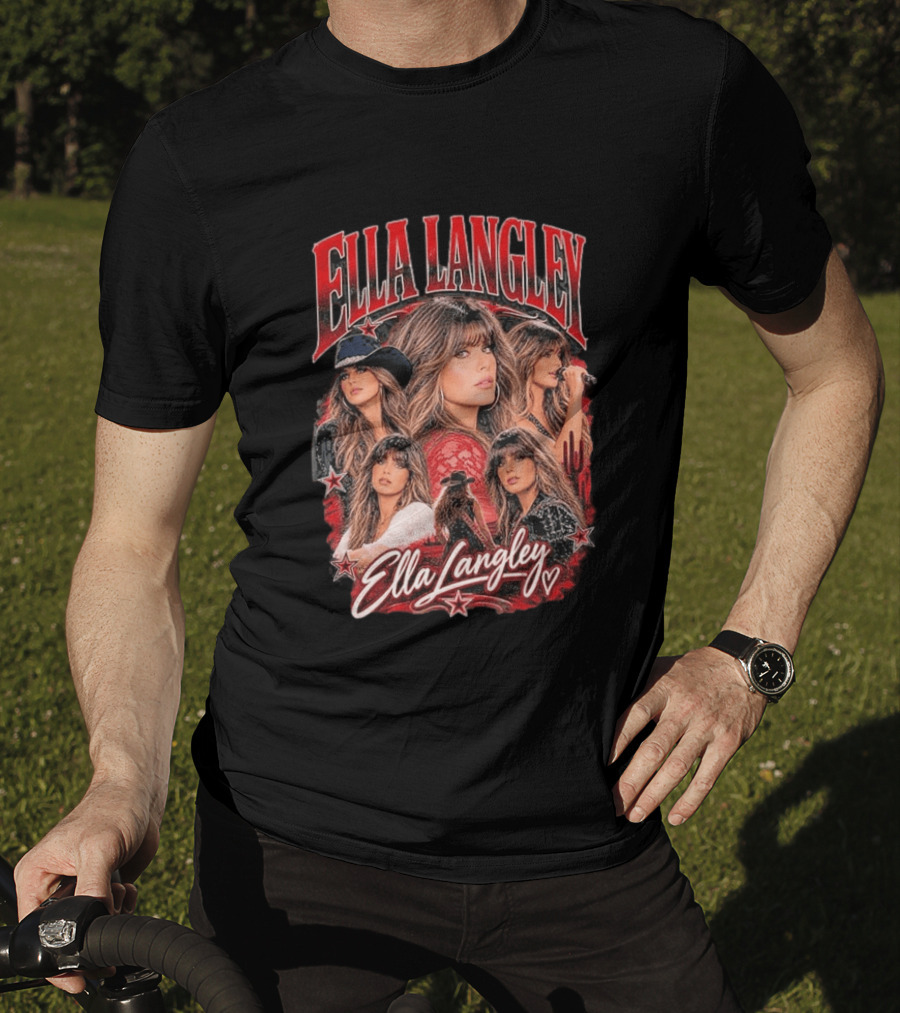 Ella Langley Country Music Star Collage T-Shirt