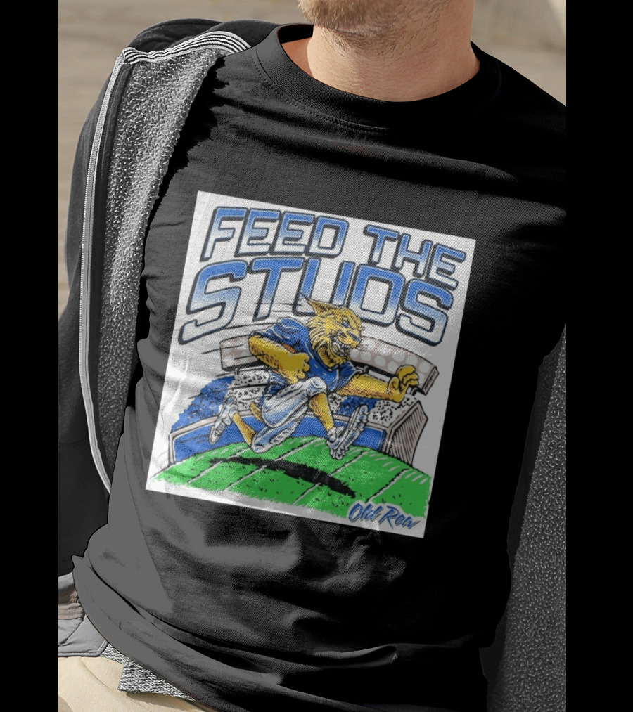 Feed The Studs Old Row Football Wildcat Stadium Run T-Shirt