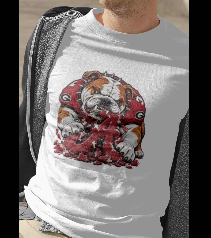 Georgia Bulldogs Crushing Alabama Crimson Tide Rivalry Showdown T-Shirt