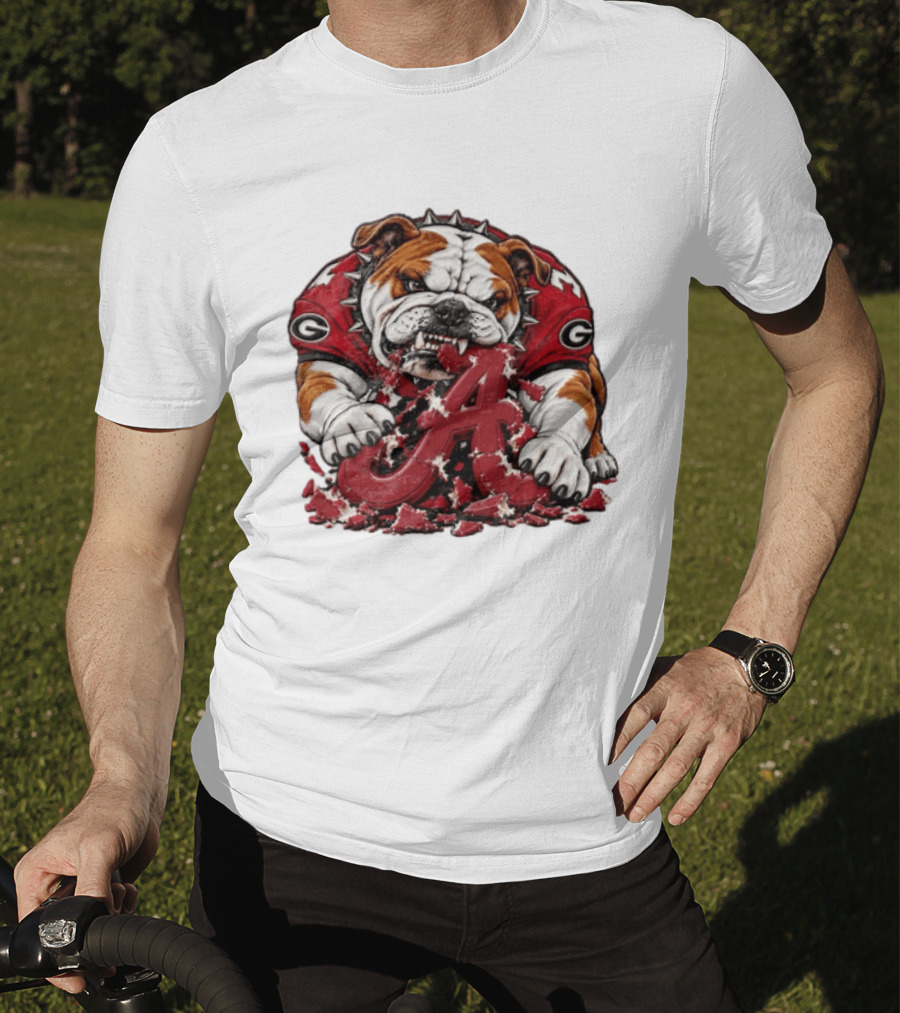 Georgia Bulldogs Crushing Alabama Crimson Tide Rivalry Showdown T-Shirt