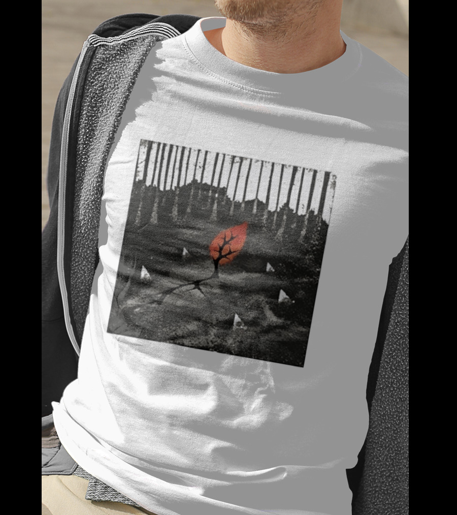 Sleeping With Sirens Tree Forest Alternative Rock Red Leaf T-Shirt