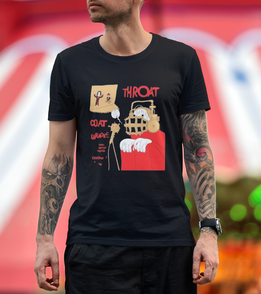 Throat Coat Karaoke Unique Style Danu Social House October 17 Fun T-Shirt