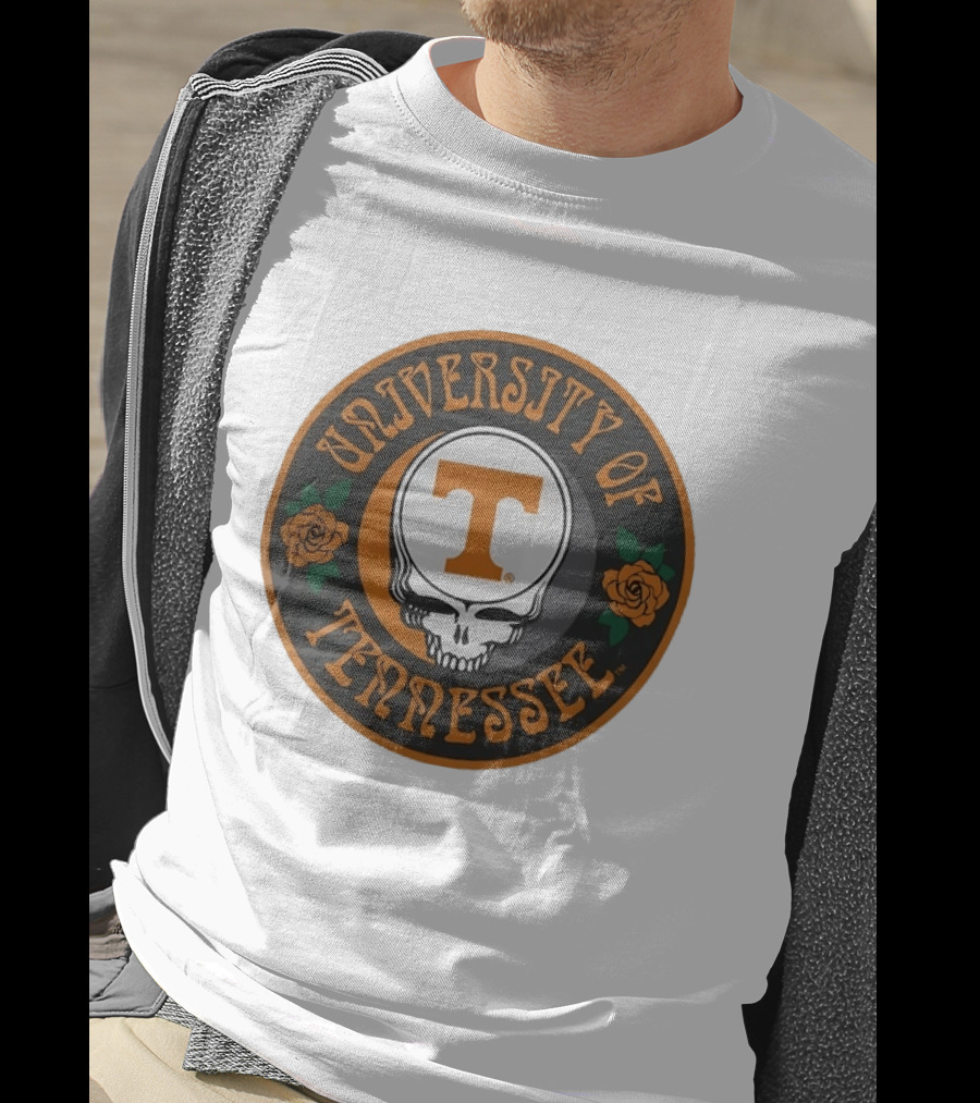 University Of Tennessee Grateful Dead Steal Your Face Skull Roses T-Shirt