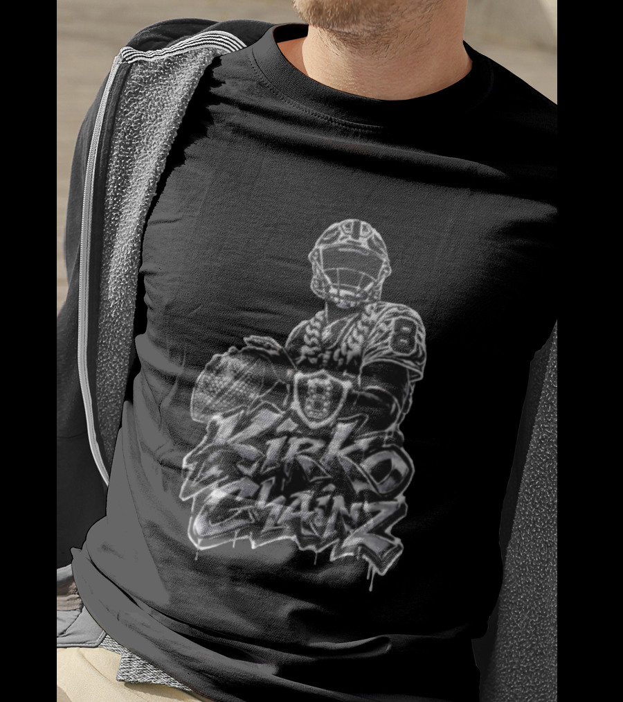Kirko Chainz Kirk Cousins Number 8 Football Player Graffiti T-Shirt