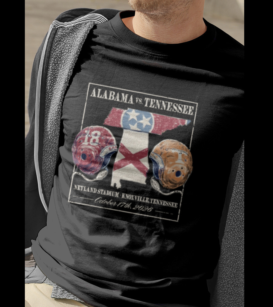 Alabama Vs Tennessee Neyland Stadium Knoxville October 17th 2026 T-Shirt