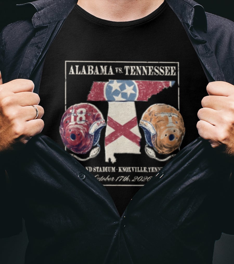 Alabama Vs Tennessee Neyland Stadium Knoxville October 17th 2026 T-Shirt