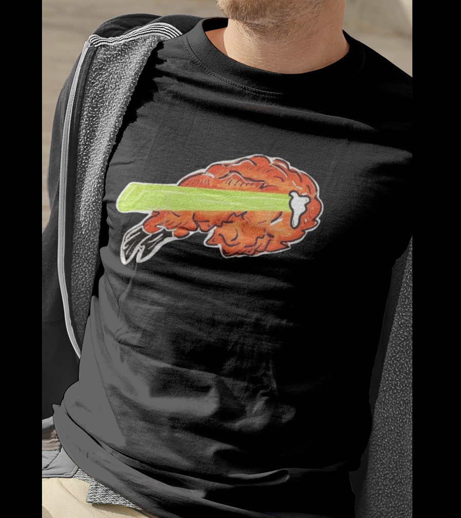 Buffalo Chicken Wing Celery Stick Combo T-Shirt