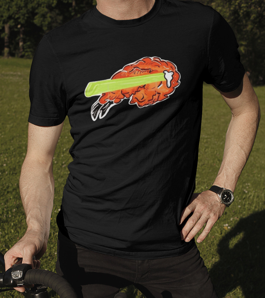 Buffalo Chicken Wing Celery Stick Combo T-Shirt