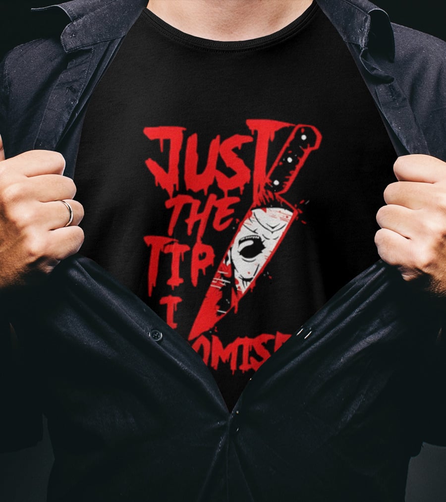Michael Myers Just The Tip I Promise Knife Horror Movie T-Shirt