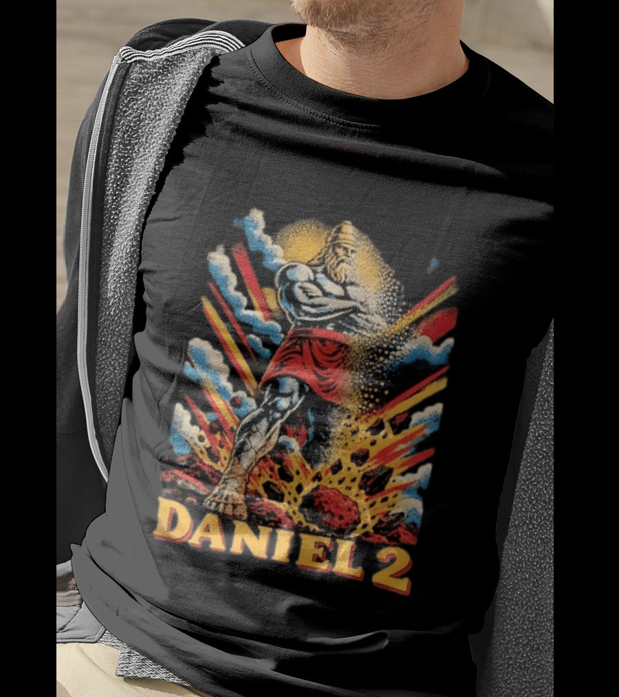 Daniel 2 Statue Nebuchadnezzar Dream Comic Explosion T-Shirt